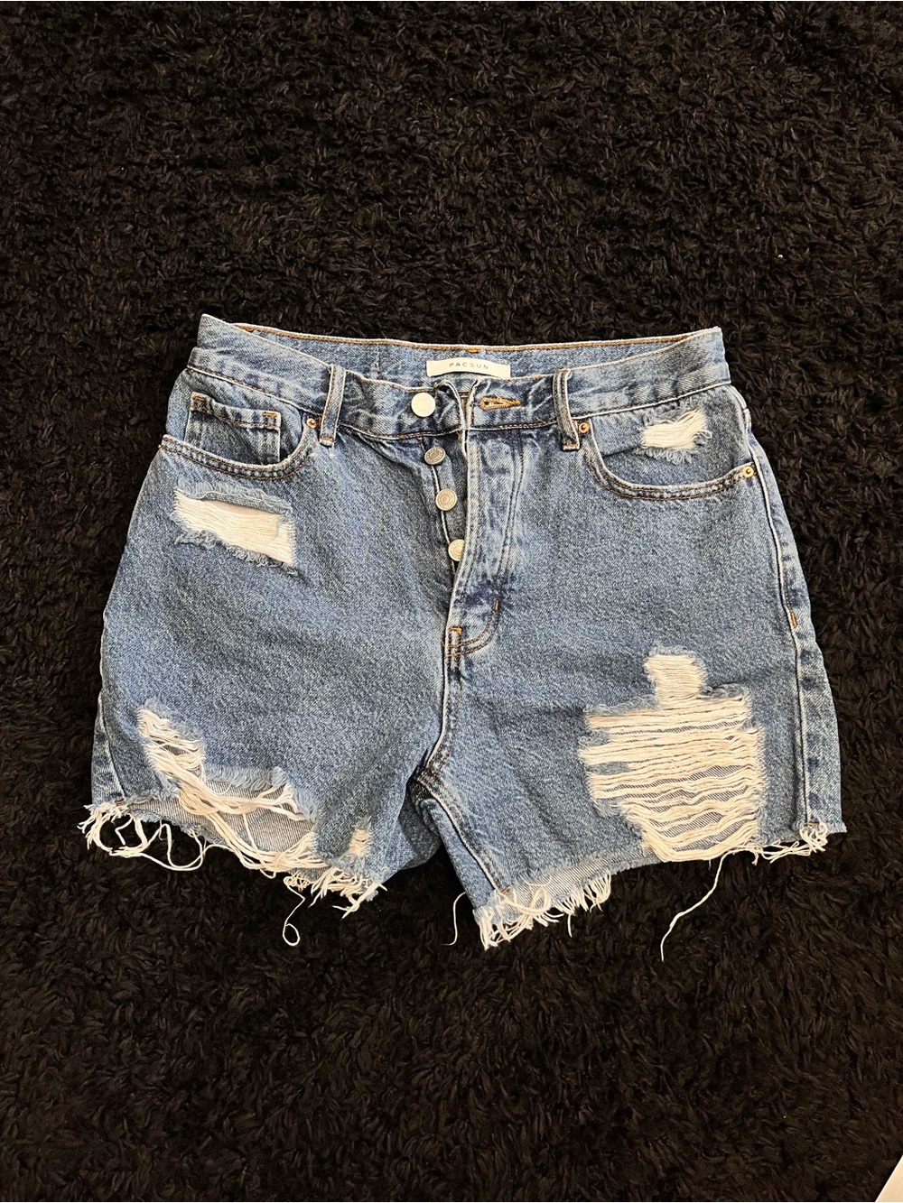 PacSun 90's Girlfriend Distressed Denim Jean Shorts